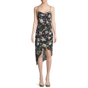 Alice + Olivia
Reena Draped Floral Open-Back Dress